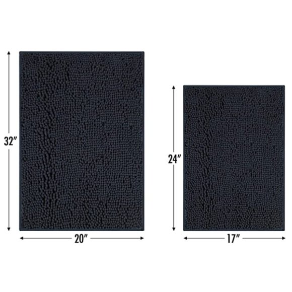 NEW! 2 Piece Chenille Bath Mat Set - Picture 6 of 6